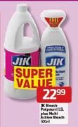 JIK-Bleach Potpourri-1.5ltr Plus Multi Action Bleach-500ml