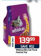 Whiskas Dry Cat Food Assorted-4kg