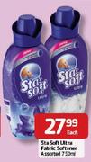Sta Soft Ultra Fabric Softener Assorted-750ml Each