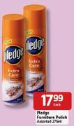 Pledge Furniture Polish Assorted-275ml Each