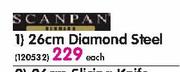 Scanpan 26cm Diamond Steel Knife-Each