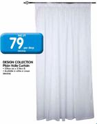 Design Collection Plain Voile Curtain-Per Drop