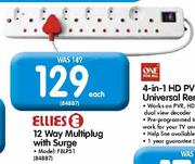 Ellies 12 Way Multiplug With Surge(FBLP51)-Each