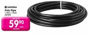 Gardena Poly Pipe 25mx15mm-Each