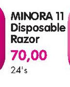 Minora 11 Disposable Razor-24's
