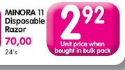 Minora 11 Disposable Razor-Each