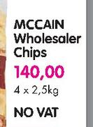 McCain Wholesaler Chips-4 x 2.5Kg