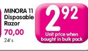 Minora 11 Disposable Razor