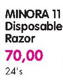 Minora 11 Disposable Razor-24's
