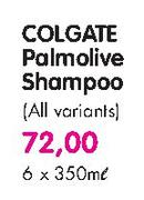 Colgate Palmolive Shampoo(All Variants)-6 x 350ml