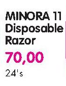 Minora 11 Disposable Razor-24's