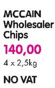 McCain Wholesaler Chips-4 x 2.5kg/
