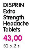 Disprin Extra Strength Headache Tablets-52 x 2's