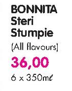 Bonnita Steri Stumpie(All Flavours)-6 x 350ml