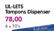 Lil-Lets Tampons Dispenser-6 x 10's