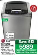 LG Silver Top Load Washing Machine-16kg(T1103ADP6)