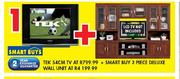 Tek 54cm TV + Smart Buy 3 Piece Deluxe Wall Unit
