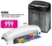 Fellowes Lunar A4 Laminator And M6C Shredder Bundle-Per Bundle