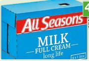 All Seasons Langlewe Melk Verskeidenheid-6 x 1 Ltr