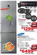 Samsung Fridge/Freezer With Water Dispenser-430ltr