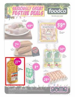 Foodco Gauteng & Polokwane : Seriously Great Festive Deals (14 Nov - 18 Nov), page 1