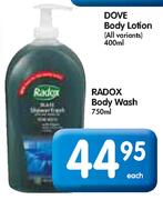 Radox Body Wash-750ml