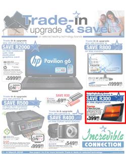 Incredible Connection; Trade-in, Upgrade & Save (1 Mar - 4 Mar), page 1
