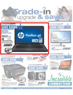 Incredible Connection; Trade-in, Upgrade & Save (1 Mar - 4 Mar), page 1