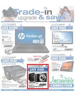 Incredible Connection; Trade-in, Upgrade & Save (1 Mar - 4 Mar), page 1