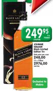 Johnne Walker Black Limited Edition Tin-12x750ml