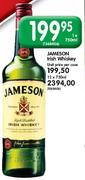 Jameson Irish Whiskey-1x750ml