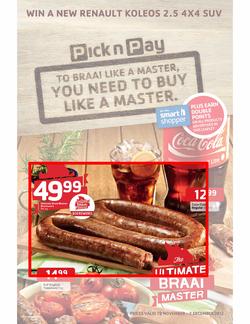 Pick n Pay : Ultimate Braai Master (19 Nov - 2 Dec 2012), page 1
