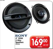 Sony 4" 130W 2-Way Speakers-Per Set