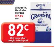 Grand-Pa headache Powder -144's Pack