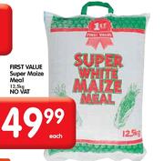 First Value Super Maize Meal-12.5 Kg Each