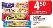 Cadbury Lunch Bar Or PS(Large All Flavours)-40's Pack