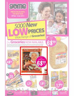 Game KZN : Dry Groceries (29 Nov - 6 Jan 2013), page 1