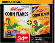Kelloggs Corn Flakes-600g & Kellogg's Corn Flakes With Honey-100g 