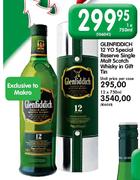 Glenfiddich 12 YO Special Reserve Single Malt Scotch Whisky In Gift Tin-12X750ml