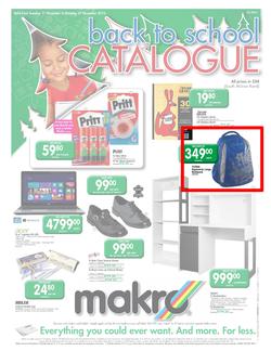 Makro : Back to School Catalogue (11 Dec - 31 Dec), page 1