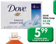 Dove White Soap-4 x 100g
