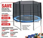 Headstart Trampoline and Enclosure 10 Ft Combo