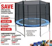 Headstart Trampoline and Enclosure 13 Ft Combo