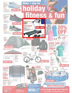 Sportsmans Warehouse : Make 1 Stop for Holiday Fitness & Fun (6 Dec - 31 Dec), page 1