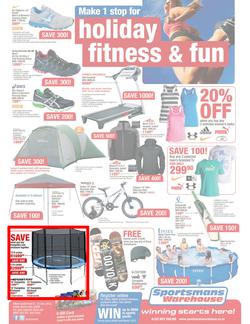 Sportsmans Warehouse : Make 1 Stop for Holiday Fitness & Fun (6 Dec - 31 Dec), page 1