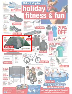 Sportsmans Warehouse : Make 1 Stop for Holiday Fitness & Fun (6 Dec - 31 Dec), page 1