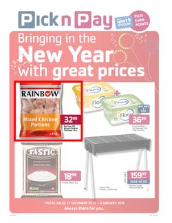 Pick n Pay Western Cape : Bringing in the New Year with Great Prices (27 Dec - 6 Jan 2013), page 1