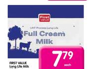 First Value Long Life Milk-1L