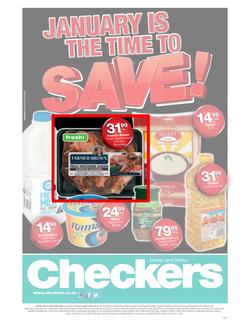 Checkers Eastern Cape : January is the time to save (27 Dec - 6 Jan 2013), page 1