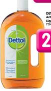 Dettol Antiseptic Liquid-750ml Each
